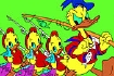 Thumbnail of Donald and Family Online Coloring Game